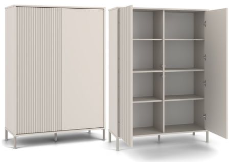 Buffet Haute, Cachemire / Beige, 103,5 X 147,5 X 40 Cm