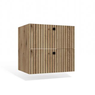 Meuble De Salle De Bain, Chêne Evoke, 60 X 57 X 45 Cm