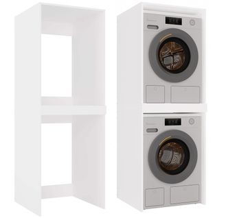 Meuble De Salle De Bain, Blanc, 64 X 180 X 64 Cm