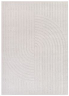 Hygge Moderne Crème Blanc Géométrique 3d 300x400cm