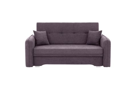 Canapé Convertible 2 Places Soraya En Tissu - Violet
