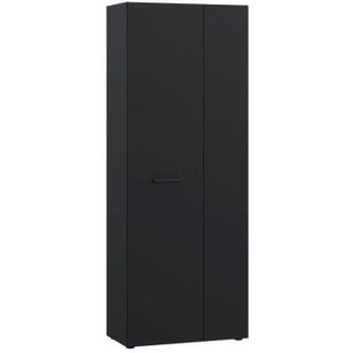 Armoire à Chaussures - Noir - 18 Paires - 68,7 X 36,5 X 181,1 Cm