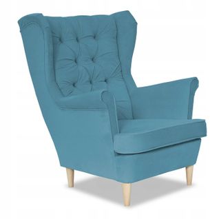 Fauteuil à Oreilles Gaja Scandinave Turquoise — Fauteuil D'allaitement Pour Enfants
