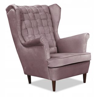 Fauteuil à Oreilles Scandinave Carol, Lilas / Rose Poudré / Rose