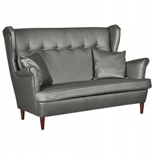 Canapé Scandinave à Oreilles En Simili Cuir (skai), Non Convertible