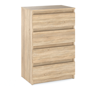 Commode Chêne Sonoma Avec 4 Tiroirs 60 Cm – Armoire Pour Salon Ou Chambre