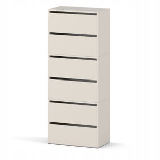 Meuble à Chaussures Étroit Cachemire 60x36x150cm 15paires – Étagère Rangement Entrée