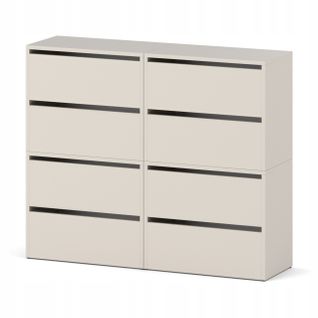 Grand Meuble à Chaussures 120x36x100cm-20paires  Cachemire – Haut Rangement Étagère Pour Entrée