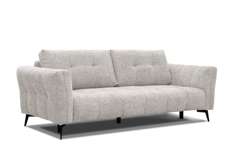 Canapé Droit Kalmer 3 Places XXL Tissu Écru