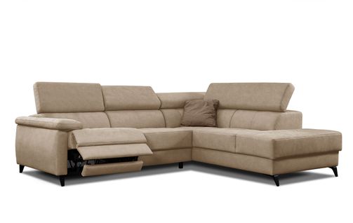 Le Canapé D'angle Droit 5 Places Beige Avec Une Relaxation - Taunus