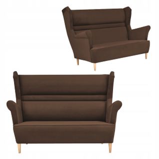 Zoja — Canapé à Oreilles De Style Scandinave, Non Convertible, Marron
