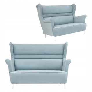 Zoja — Canapé Scandinave à Oreilles, Non Convertible, Bleu