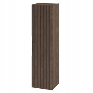 Colonne De Salle De Bain Suspendu Stella Coloris Noyer 35 X 130 Cm