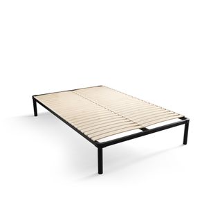 Sommier - Cadre De Lit Metal - 4 Pieds Inclus 140 X 200 Cm Gris