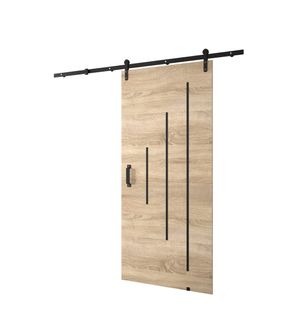 Portes Coulissantes Loftiko Y 90x204 (chêne Sonoma)