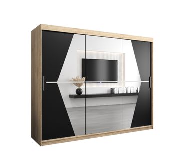 Armoire Boliwia à Portes Coulissantes 200/250/62 3 Portes (sonoma)