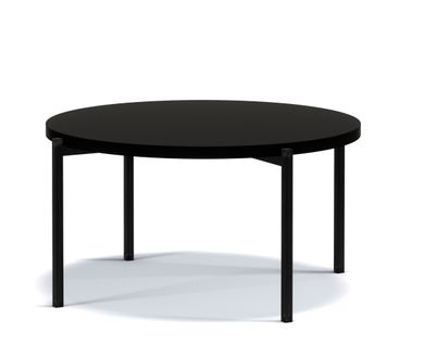 Table Basse Ronde, 80cm, Noir, Sigma A