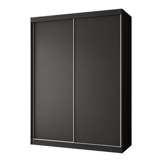 Armoire 2 Portes Coulissantes – Mario 150 cm - Noir