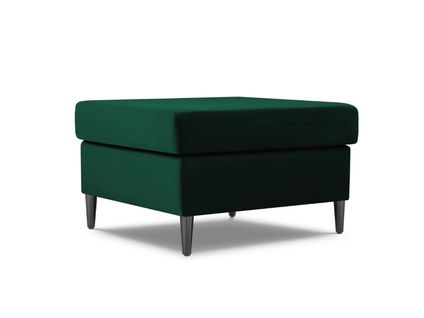 Pouf "kyoto" En Velours Vert Bouteille