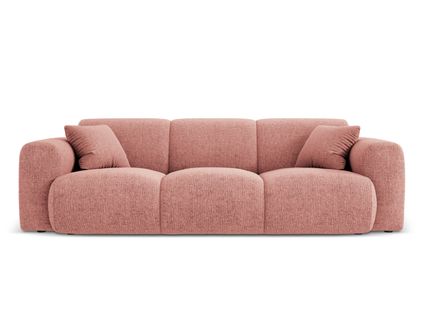 Canapé "nolio" 3 Places En Chenille Rose