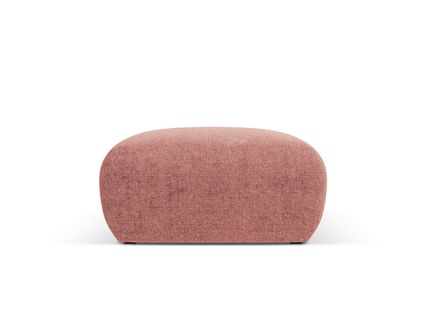 Pouf "nolio" En Chenille Rose