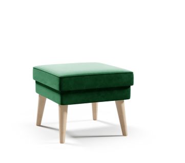 Tabouret Scandinave En Velours - Vert