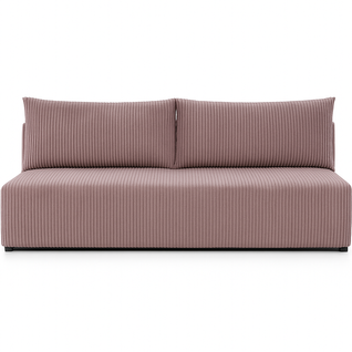 Canapé Luno Avec Fonction De Couchage, En Velours Côtelé Rose – Un Canapé Moderne Pour Vo