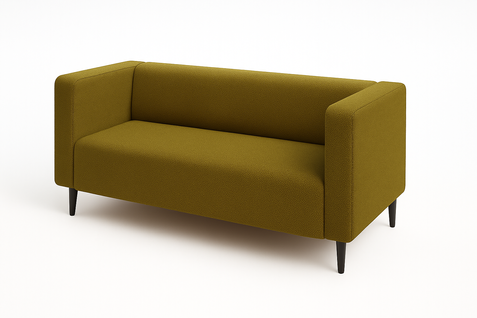 Canapé 3 Places Calmo En Tissu - Olive