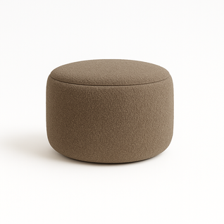 Pouf Rond Moon Ø40x40 Cm - Beige