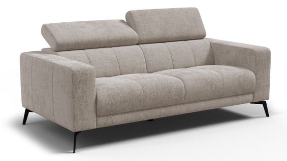 Canapé 3 Places Morello, Tissu Beige