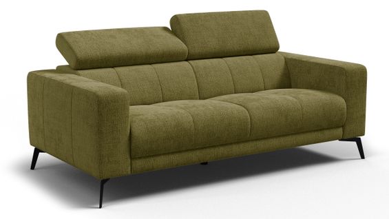Canapé 3 Places Morello, Tissu Olive