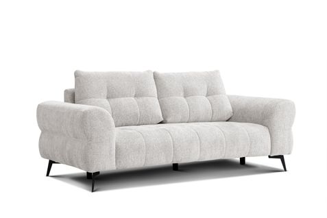 Canapé 3 Places Salvini, Tissu Ecru