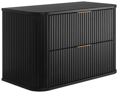 Meuble à Suspendre Glamour Noir 80 Cm