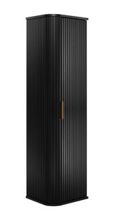 Meuble Colonne Suspendu De Salle De Bain Glamour  Noir 139 Cm