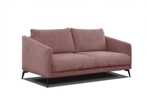 Canapé 2,5 Places Vilt, Tissu Rose