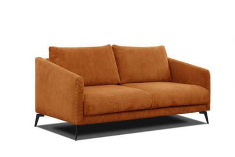Canapé 2,5 Places Vilt, Tissu Orange