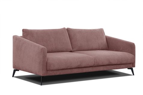 Canapé 3 Places Vilt, Tissu Rose