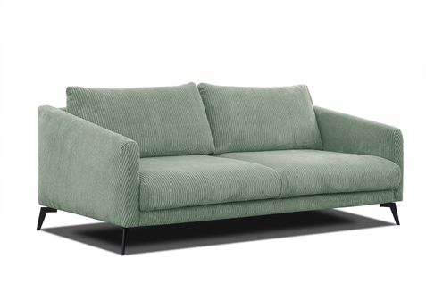 Canapé 3 Places Vilt, Tissu Sauge