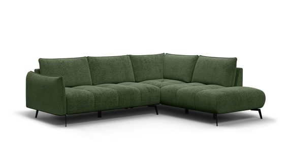 Canapé D’angle 5 Places Gauche Aera, Vert