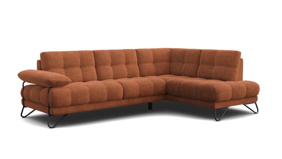 Bubbara Canapé D’angle 5 Places Droit, Orange