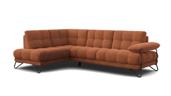 Bubbara Canapé D’angle 5 Places Gauche, Orange