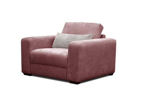 Fauteuil En Velours Côtelé Oli, Rose