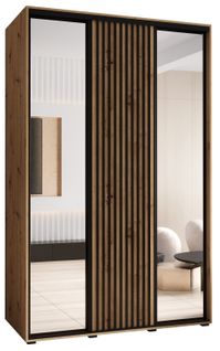 Armoire Sapporo 2 à Portes Coulissantes 205,2/160/45 3 Portes (artisan/artisan)