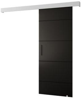 Portes Coulissantes Salwador Iv 90x204 Cm (noir / Blanc / Noir)