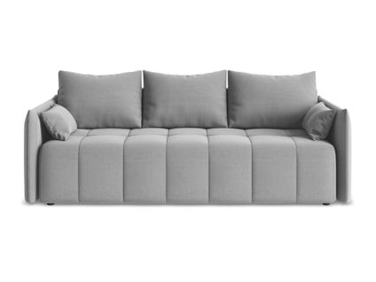 Canapé 3 Places Convertible Moku En Velours Gris