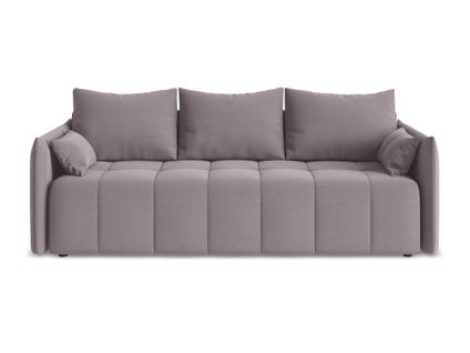 Canapé 3 Places Convertible Moku En Velours Lavande