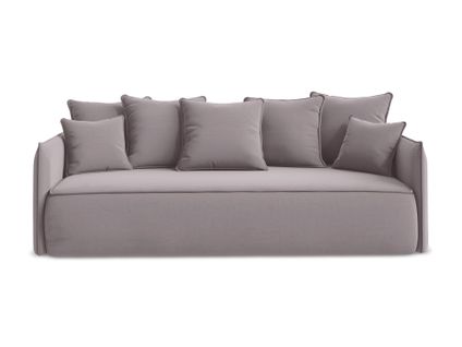 Canapé 3 Places Convertible Hula En Velours Lavande