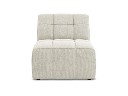 Fauteuil Pour Canapé Modulable Aloha En Tissu Bouclette Sable