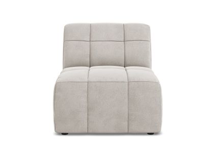 Fauteuil Pour Canapé Modulable Aloha En Velours Beige Clair