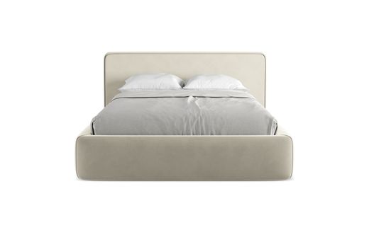 Lit Coffre Kiana 140x200 Cm En Velours Perle